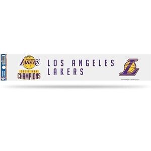 Lakers 2020 Covid Year Champions 16 Inch Flat Vinyl Rear Bumper Decal Sticker